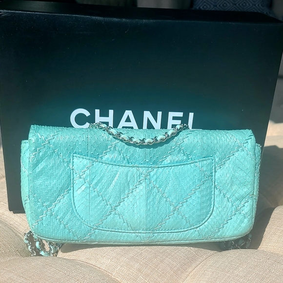 Chanel Python Classic Flap Bag - Picture 5 of 12